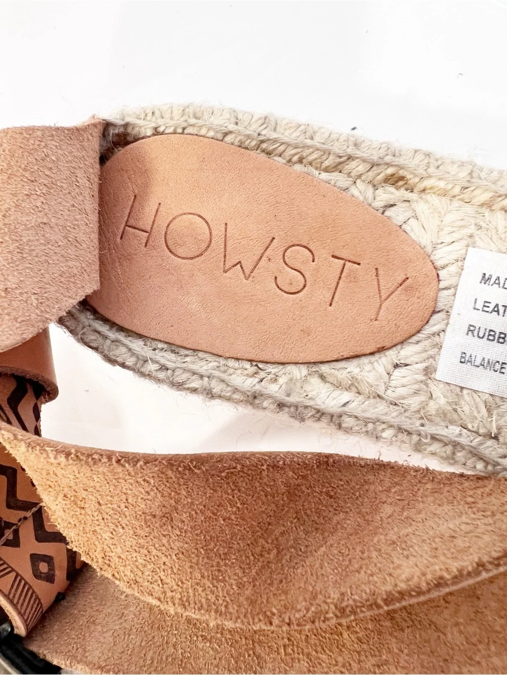 Anthropologie Howsty Women's Salma Flatforms Platform Espadrilles Leather Size 9